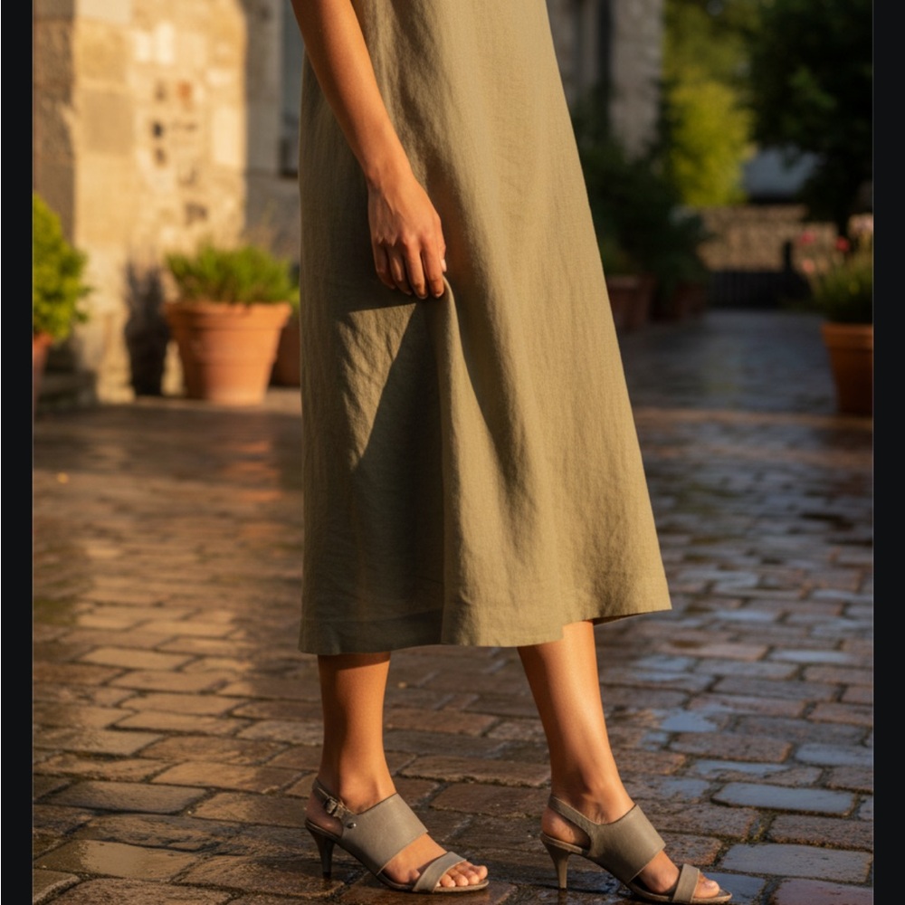 SIMPLY VERA VERA WANG GREY LEATHER HEELED SLINGBACKS SZ 10 PRELOVED IN VERY GOOD - Picture 6 of 16